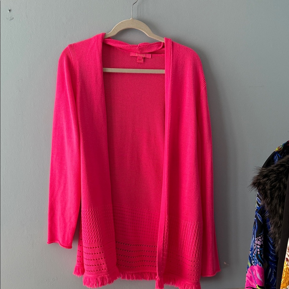 Lilly Pulitzer Vibrant Pink Cardigan
